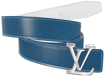 Smooth Belt Strap for Genuine LV Detachable Buckle